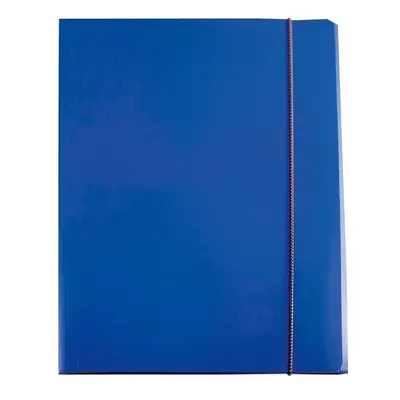 Mapa documente Ecomax, inchidere cu elastic, carton plastifiat, albastru BPTCBZ1003