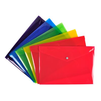 Mapa protectie, inchidere cu buton, A4, diverse culori BPTCFA034450