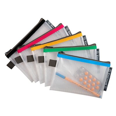 Mapa protectie, inchidere fermoar, A6, PP, transparent BPTCFA034120