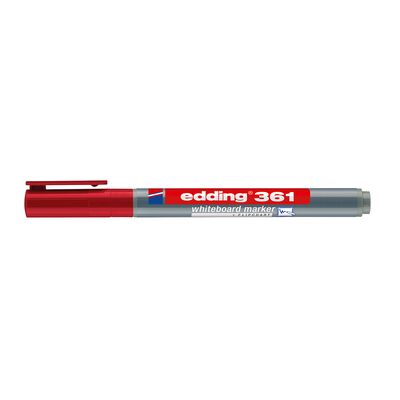 Marker Edding 361 pentru tabla, corp plastic, varf 1mm, rosu BPTCED361002