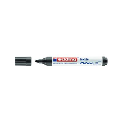 Marker Edding 4500 pentru textile, permanent, varf rotund 2-3 mm, negru BPTCED057001