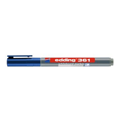 Marker pentru tabla Edding 361, corp plastic, varf 1 mm, albastru BPTCED361003