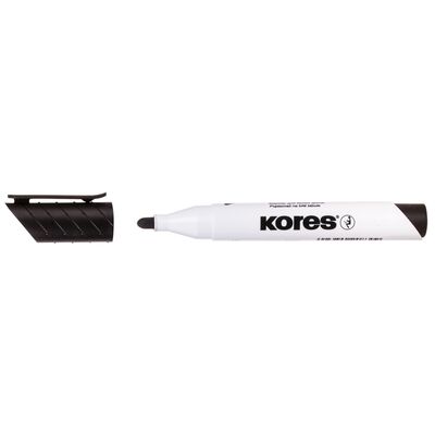Marker pentru tabla Kores, varf rotund 3mm, negru BPTCKS000203