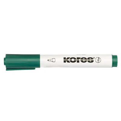 Marker pentru tabla Kores, varf rotund 3mm, verde BPTCKS000204
