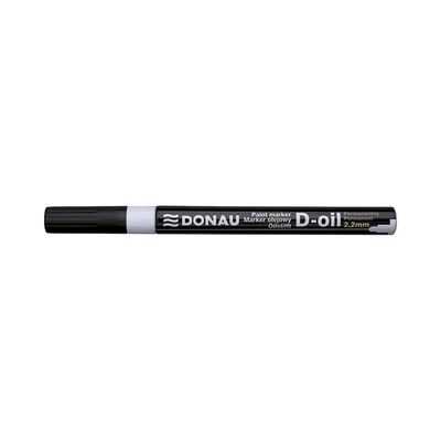 Marker permanent cu vopsea Donau, varf rotund, 2.2 mm, alb BPTCDN101203