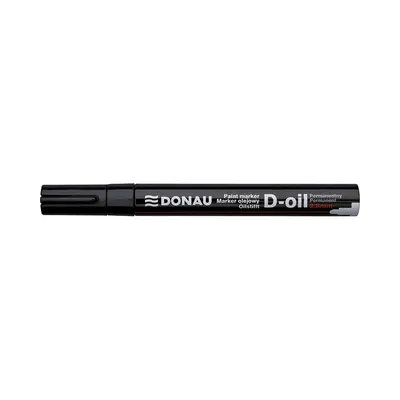 Marker permanent cu vopsea Donau, varf rotund, 2.8 mm, negru BPTCDN101210