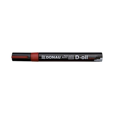 Marker permanent cu vopsea Donau, varf rotund, 2.8 mm, rosu BPTCDN101211