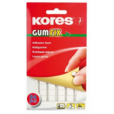 Pastile Kores autoadezive Gumfix, 50 g, 84 pastile BPTCKS031600