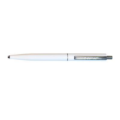 Pix cu mecanism A-series, corp plastic alb, scriere albastra, varf 0.8 mm BPTCAY001448