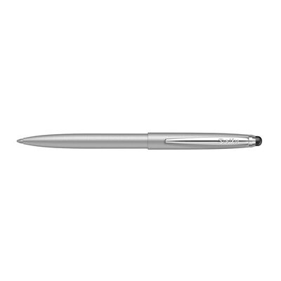 Pix cu mecanism Scrikss Stylus Matt Grey, gri deschis, metalic touch vf M scriere albas BPTCWM071829
