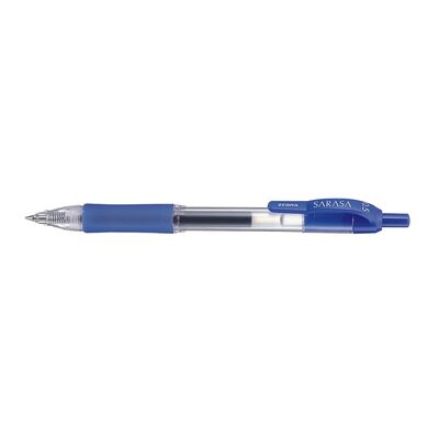 Pix cu mecanism Zebra Sarasa cu gel, grip, corp plastic, varf 0.5 mm, culoarea scrierii albastru BPTCZB046720