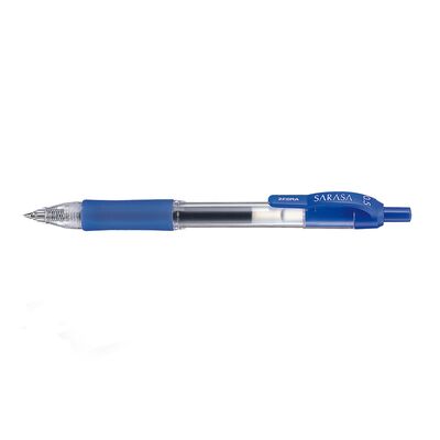 Pix cu mecanism Zebra Sarasa cu gel, grip, corp plastic, varf 0.7 mm, culoarea scrierii albastru BPTCZB046820