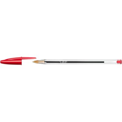 Pix fara mecanism BIC, Cristal Medium, 1.0 mm, scriere rosie BPTCCT8009
