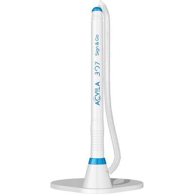 Pix fara mecanism cu suport Sign&Go, varf 1 mm, culoare scriere albastru BPTCWM945381