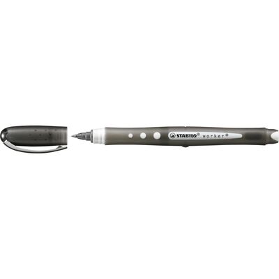 Roller cu cerneala, Stabilo, Bionic Worker Colorful, 0.5 mm, plastic, negru BPTCSW201841
