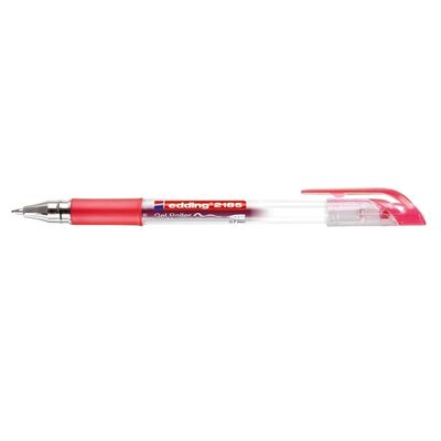 Roller cu gel, Edding, Cristal Jelly 2185, 0.7 mm, plastic, rosu BPTCED21852