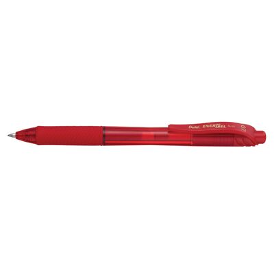 Roller cu gel, Pentel, Energel X, 0.7 mm, plastic, rosu BPTCPE102171