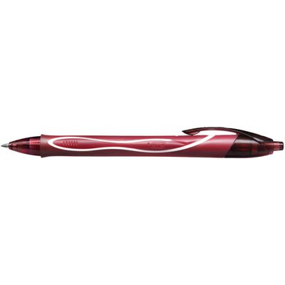 Roller cu gel BIC, Gelocity Quick Dry, 0.7 mm, scriere rosie BPTCCT8015