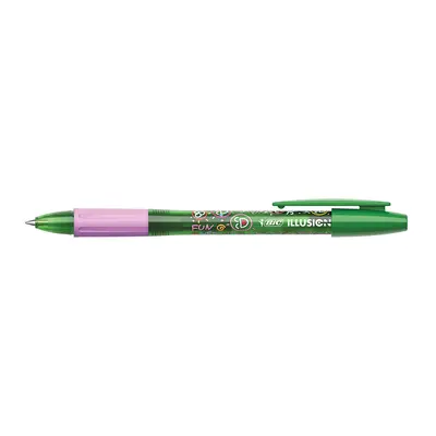 Roller cu gel BIC Gelocity Illusion, fara mecanism, 0.7mm, verde BPTCCT8043