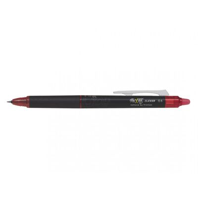 Roller cu gel Pilot Frixion Clicker, cu mecanism, 0.5 mm, rosu BPTCPI500021