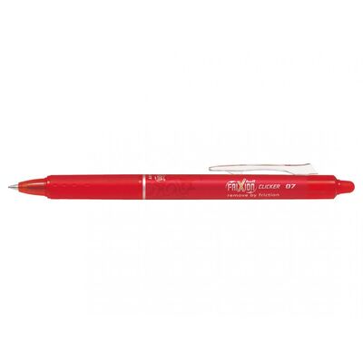 Roller cu gel Pilot Frixion Clicker, cu mecanism, 0.7 mm, rosu BPTCPI500017
