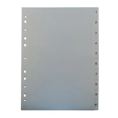 Separatoare Noki, din plastic, cu index 1-10 BPTCDY00036