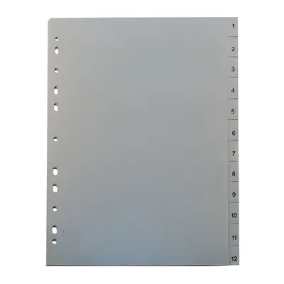 Separatoare Noki, din plastic, cu index 1-12 BPTCDY00037