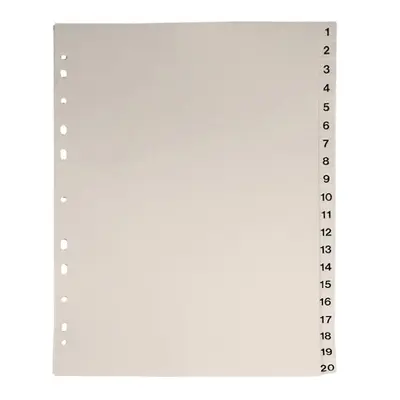 Separatoare Noki, din plastic, cu index 1-20 BPTCDY00038