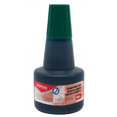 Tus pentru stampila automata/de cauciuc fara ulei Office Products. 30 ml, verde BPTCDN301102