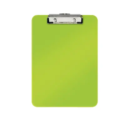 Clipboard Leitz WOW, simplu, PS, A4, 100 coli, verde BPTCSL980051