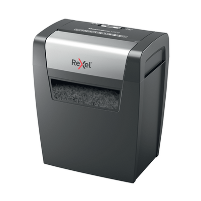 Distrugator documente manual REXEL Momentum X308, 8 coli, 15l, Cross-Cut, negru BPTCSL004570