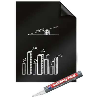 Flipchart Legamaster Magic Chart, negru, 25 coli/set BPTCPS159200