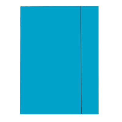 Mapa Esselte Economy din carton, cu elastic, albastru deschis BPTCSL000177