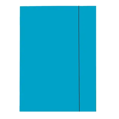 Mapa Esselte Economy din carton, cu elastic, albastru deschis BPTCSL000177