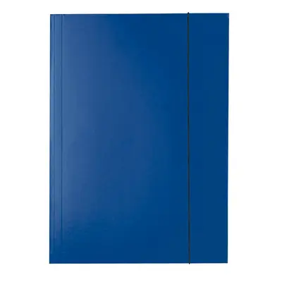 Mapa Esselte Economy din carton, cu elastic, albastru inchis BPTCSL0001771