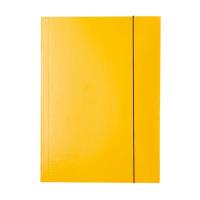 Mapa Esselte Economy din carton, cu elastic, galben BPTCSL0001801