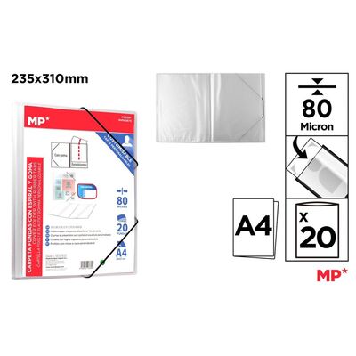 Mapa file cu elastic Main Paper, A4, 80 microni, 20 file BPTCMR137658