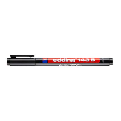 Marker permanent Edding 143 OHP, varf 3 mm, negru BPTCED1431