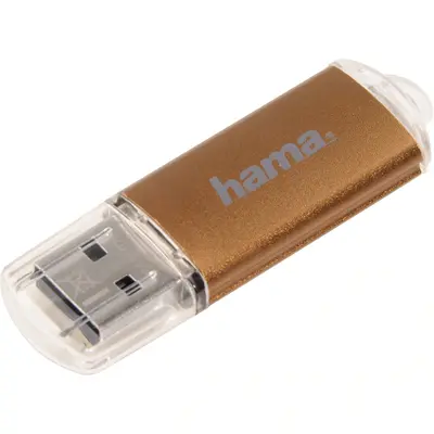 Memorie USB HAMA Laeta 124005, 128GB, USB 3.0, maro BPTCHD000020