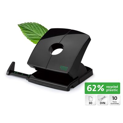 Perforator Novus B230 re+new, 30 coli, negru, 62% pp reciclat BPTCNV0637