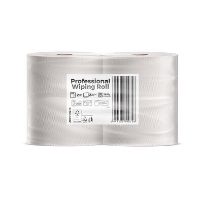 Rola prosop ESENTIS Clean, 2 straturi, 24.5x23 cm, 1000 foi, 230 m, 2 role BPTCMGT00213