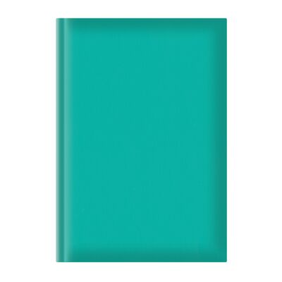 Agenda A5, nedatata, hartie offset, coperta turquoise BPTCEJ251305