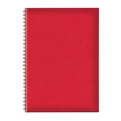 Agenda B5 TUCSON, nedatata, hartie offset alb, spira ascunsa, coperta rosu BPTCEJ251802