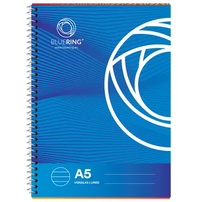 Caiet Bluering, A5, cu spira, 70 file, dictando BPTCBR770003