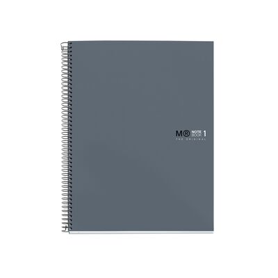 Caiet cu spira  Miquelrius Original, A4, matematica, 80 file, coperta cu tratament antiviral si antibacterian, grafit BPTCMQ046580