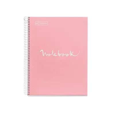 Caiet cu spira Miquelrius Emotions, A4, liniatura punctata, 80 file, coperta carton dur plastifiat, roz BPTCMQ047003