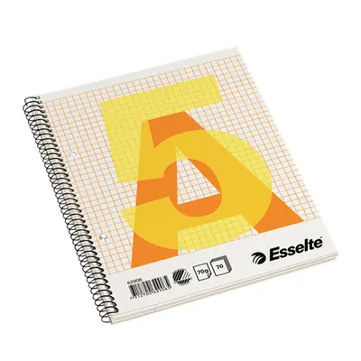 Caiet de birou cu spira, Esselte, A5, matematica, 70 de coli BPTCSL720099