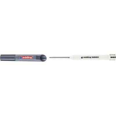 Creion pentru constructii edding 8880, corp aluminiu, varf subtire, grafit BPTCED888000