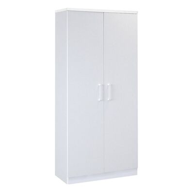 Dulap realizat integral din pal, alb, 80x40x180 cm BPTCOF801207