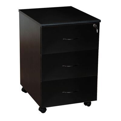 Dulapior mobil Office Line, PAL, negru, 43x52x67 cm BPTCOF3007